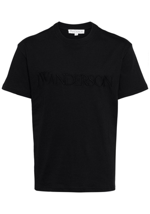 JW Anderson logo-embroidered cotton T-shirt - Black