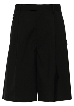 Undercover mid-rise wide-leg shorts - Black
