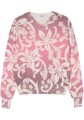 Gimaguas floral ombré cotton jumper - Pink