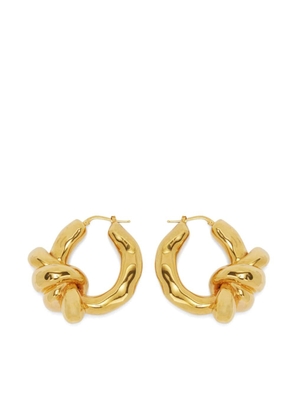 Jil Sander knot hoop earrings - Gold
