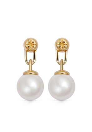 Astley Clarke Aurora pearl drop earrings - Gold
