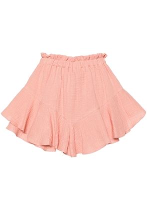 PNK ruffled cotton shorts - Pink