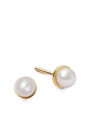 Astley Clarke Celestial pearl stud earrings - Gold
