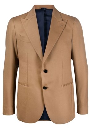 D4.0 fitted single-breasted blazer - Brown