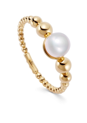 Astley Clarke Aurora Star pearl ring - Gold