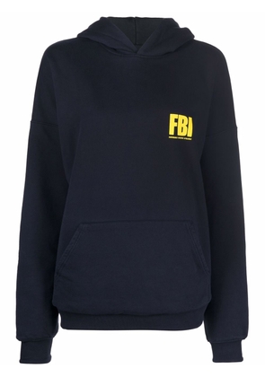 Balenciaga FBI-print oversized hoodie - Blue