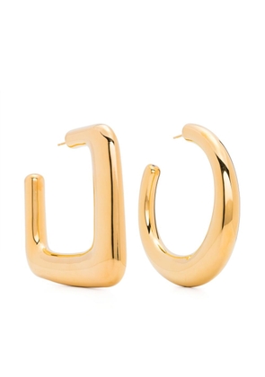 Jacquemus Les Grandes Créoles Ovalo hoop earrings - Gold