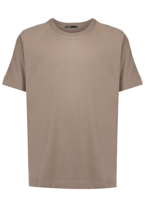 Handred short-sleeved washed cotton T-shirt - Neutrals