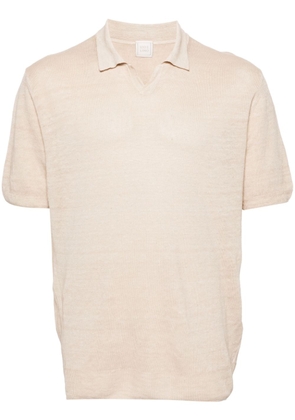 120% Lino fine-knit linen polo shirt - Neutrals