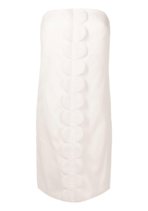 Adriana Degreas Bubble strapless mini dress - White