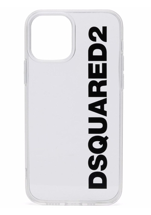 Dsquared2 logo-print iPhone 12 pro case - White