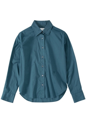 Closed logo-embroidered cotton shirt - Blue