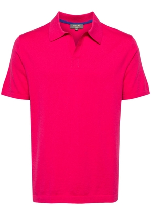 N.Peal fine-knit polo shirt - Pink