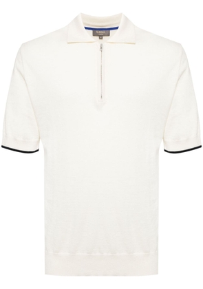 N.Peal fine-knit polo shirt - Neutrals