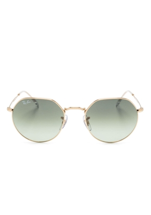 Ray-Ban Jack round-frame sunglasses - Gold