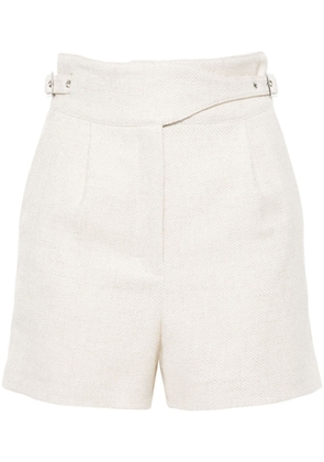 IRO pleated textured shorts - Neutrals