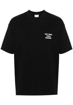 Drôle De Monsieur Le Slogan Classique cotton T-shirt - Black