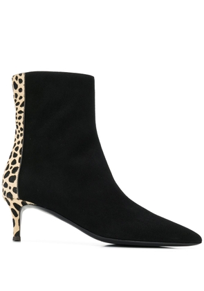 Giuseppe Zanotti leopard ankle boots - Black