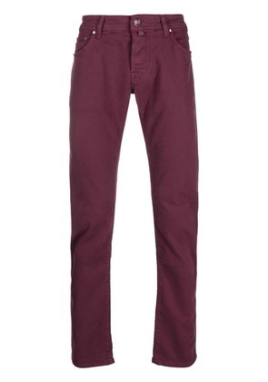 Jacob Cohën Nick low-rise slim-fit trousers - Red