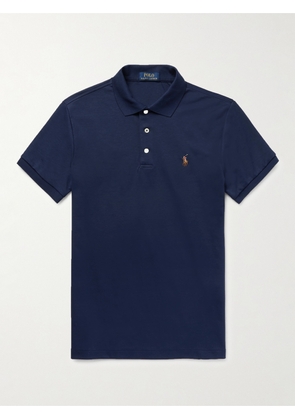 Polo Ralph Lauren - Slim-Fit Pima Cotton-Jersey Polo Shirt - Men - Blue - XS