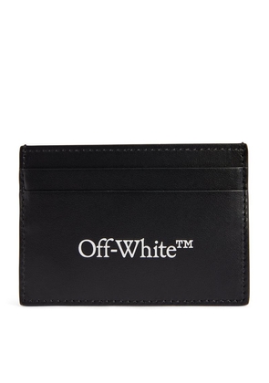 Off-White Leather Bookish Card Holder