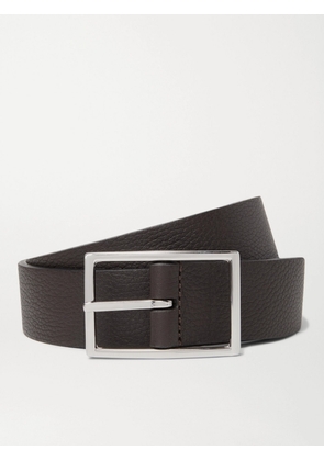 Anderson's - 3cm Black and Dark-Brown Reversible Leather Belt - Men - Black - EU 75