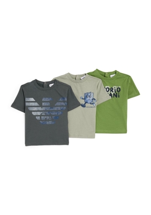 Emporio Armani Kids Three Pack Of Graphic T-Shirts (6-36 Months)