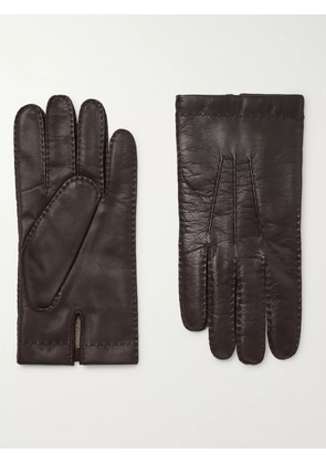 Dents - Shaftesbury Touchscreen Cashmere-Lined Leather Gloves - Men - Brown - M