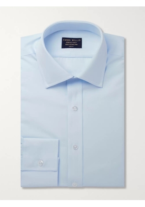 Emma Willis - Blue Cotton Shirt - Men - Blue - UK/US 15