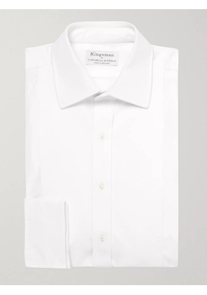 Kingsman - Turnbull & Asser White Bib-Front Cotton Tuxedo Shirt - Men - White - UK/US 15