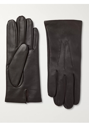 Dents - Bath Cashmere-Lined Leather Gloves - Men - Brown - 8
