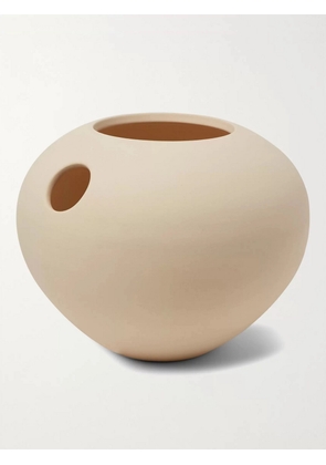Pieces - Peony Ceramic Vase - Men - Neutrals