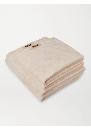 TEKLA - Set of Four Organic Cotton-Terry Towels - Men - White
