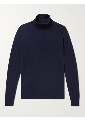 William Lockie - Slim-Fit Cashmere Rollneck Sweater - Men - Blue - S