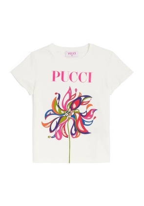 Pucci Junior Cotton Logo T-Shirt (4-14 Years)