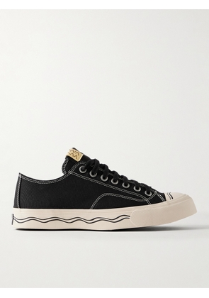 Visvim - Seeger Leather and Rubber-Trimmed Canvas Sneakers - Men - Black - US 8