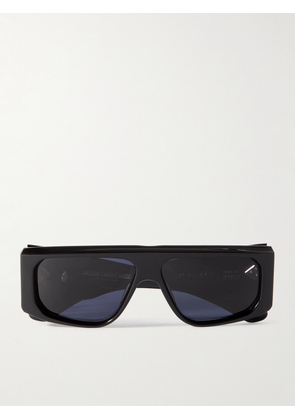 Jacques Marie Mage - Cliff Square-Frame Acetate and Silver-Tone Sunglasses - Men - Black