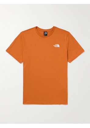 The North Face - Redbox Celebration Logo-Print Cotton-Jersey T-Shirt - Men - Orange - XS