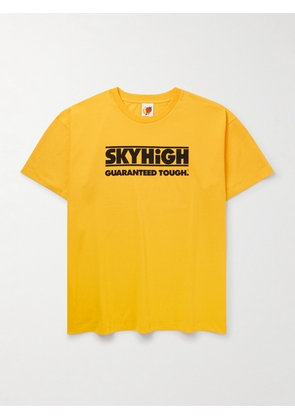 SKY HIGH FARM - Logo-Print Organic Cotton-Jersey T-Shirt - Men - Yellow - XS