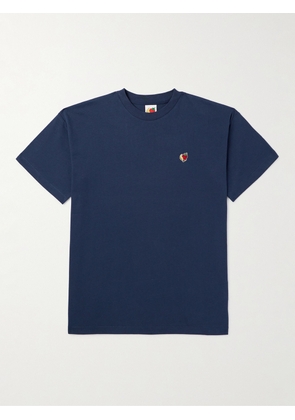 SKY HIGH FARM - Logo-Appliquéd Organic and Recycled-Cotton Jersey T-Shirt - Men - Blue - XS