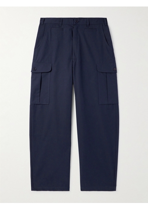 SKY HIGH FARM - Logo-Appliquéd Cotton-Twill Cargo Trousers - Men - Blue - S