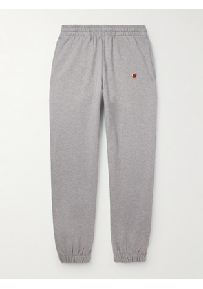 SKY HIGH FARM - Straight-Leg Logo-Appliquéd Organic Cotton-Jersey Sweatpants - Men - Gray - XS