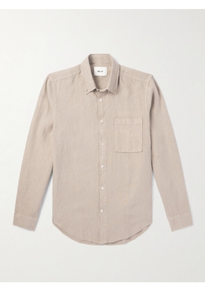 NN07 - Arne Button-Down Collar Linen Shirt - Men - Neutrals - S