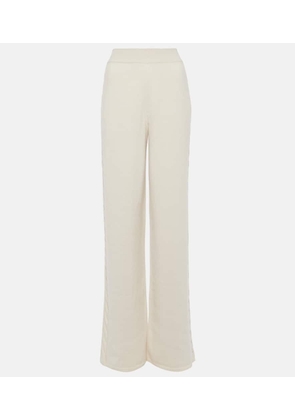 Loro Piana Napier high-rise cashmere wide-leg pants