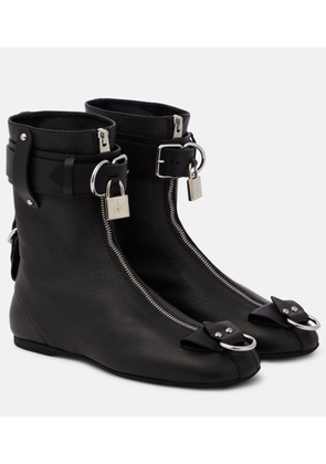 JW Anderson Lock leather ankle boots