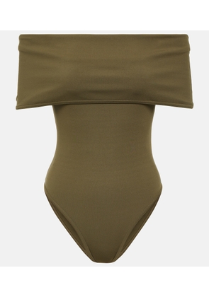 Bottega Veneta Off-shoulder swimsuit