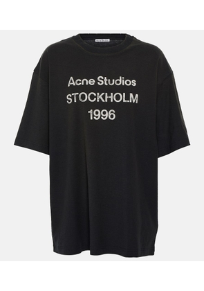 Acne Studios Logo cotton and hemp T-shirt