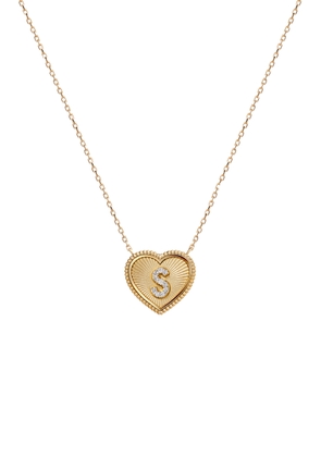 Savolinna Jewelry - 18k Yellow Gold A2Z Mini Heart-Shaped Necklace - Gold - OS - Moda Operandi - Gifts For Her