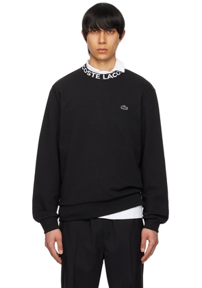 Lacoste Black Jacquard Sweatshirt