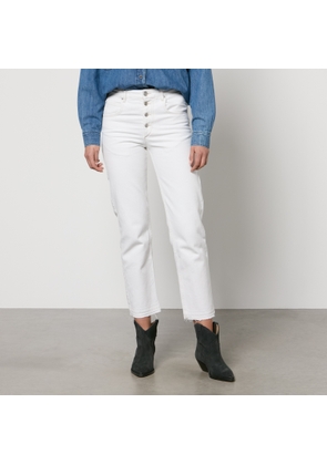 Marant Etoile Jemina Denim Cropped Straight-Leg Jeans - FR 36/UK 8